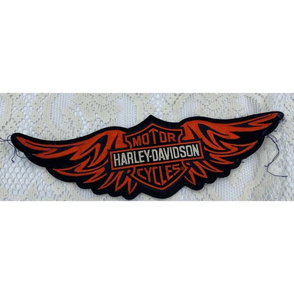 HARLEY DAVIDSON MOTORCYCLES Embroidered Iron/Sew On Patch 12”x4” - Picture 1 of 4